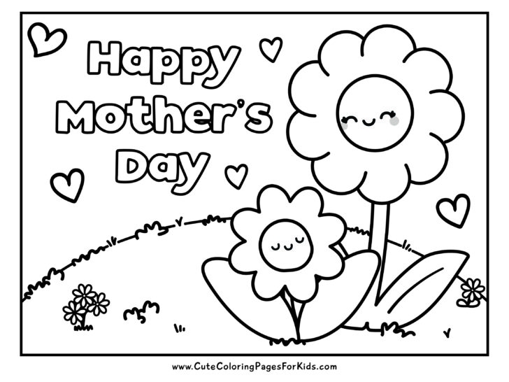 Mother 39 s Day Coloring Pages 13 Free Printables Cute Coloring Pages 