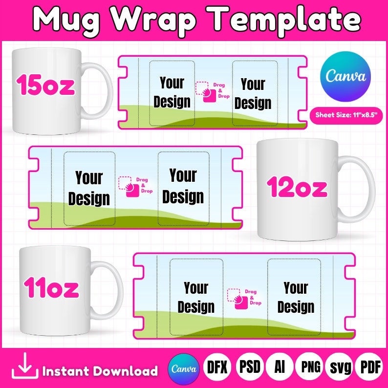 free mug wrap template