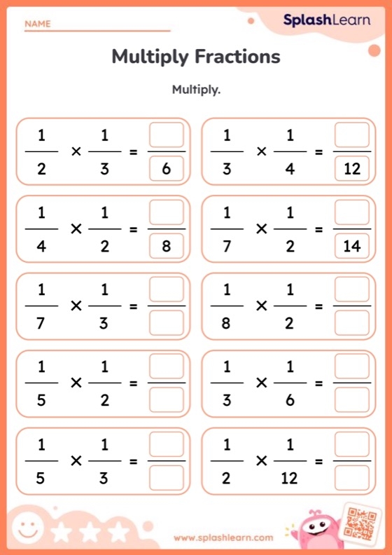 Multiplying Fractions Worksheets With Answer Key Worksheets Library