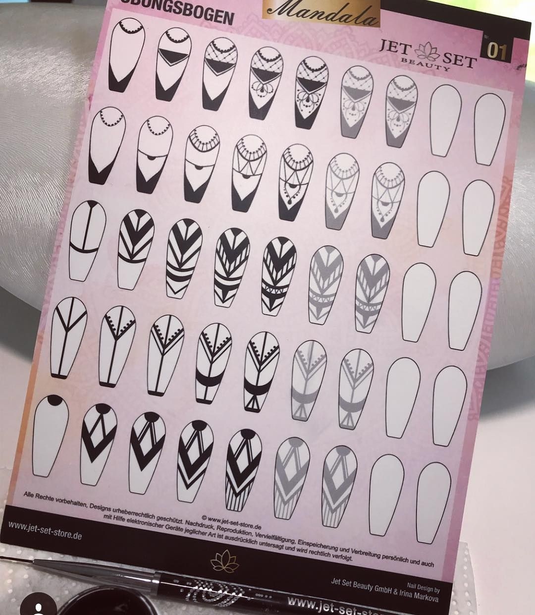 Nail Art Design Practice Templates Printable Calendars AT A GLANCE