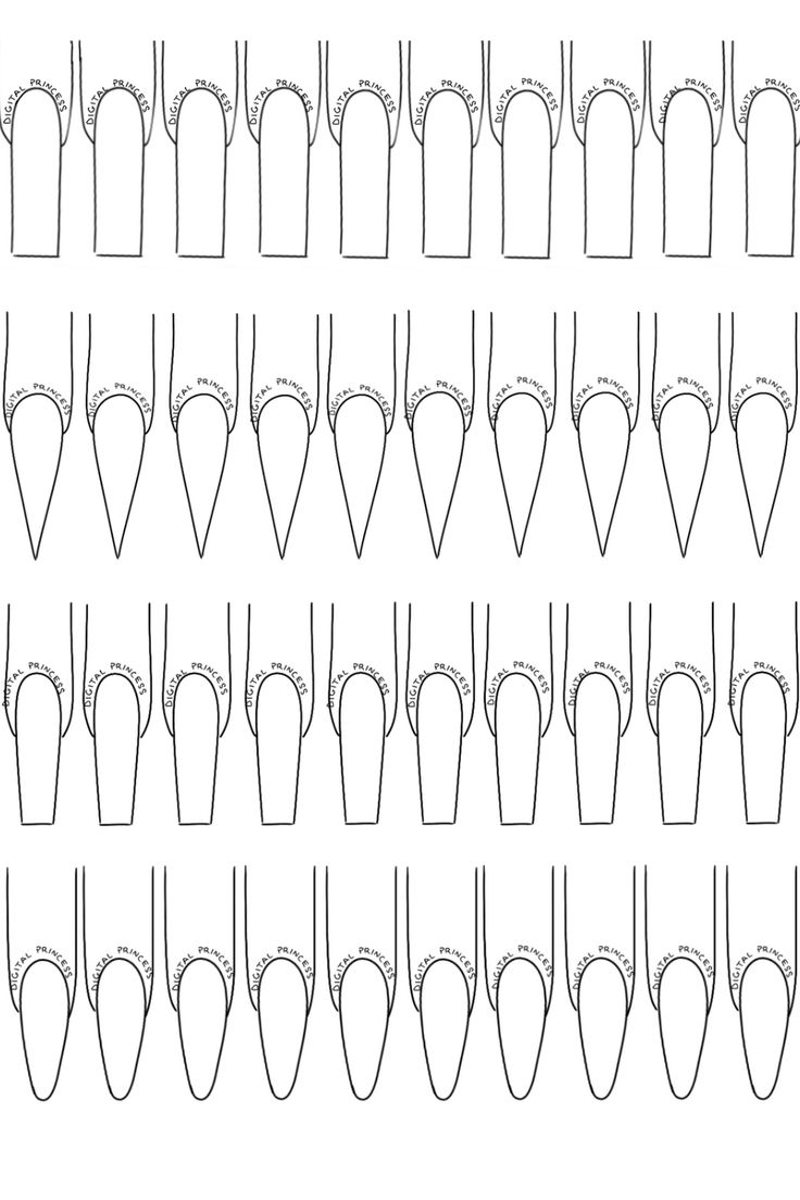 Nail Art Planner Long Nails Design Practice Sheets Nail Techs Planner