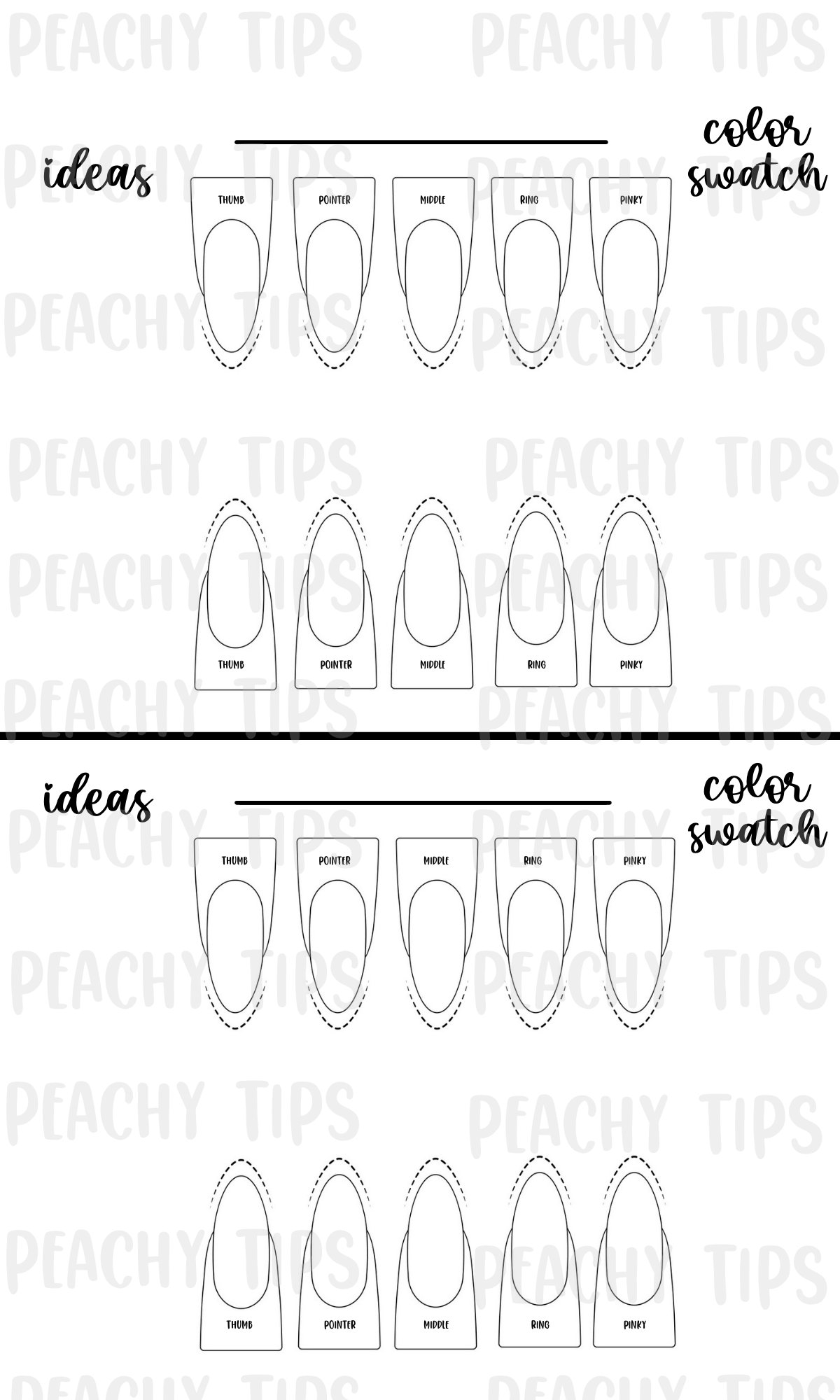 nail design template word