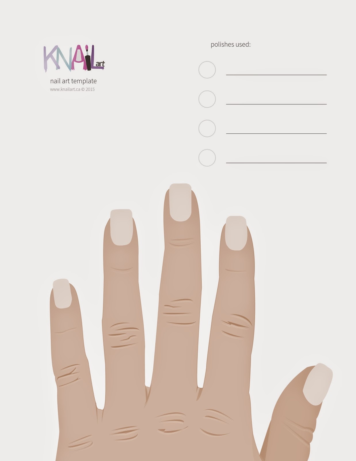 Nail Design Template Pdf