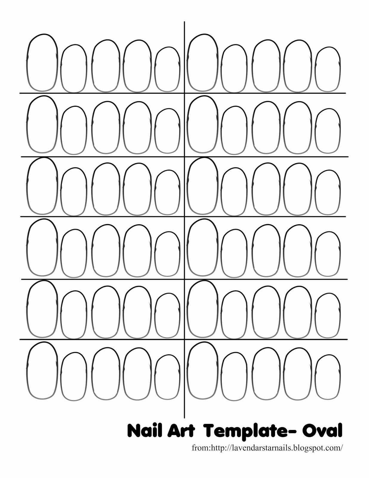 Nail Design Templates Content Calendar Template