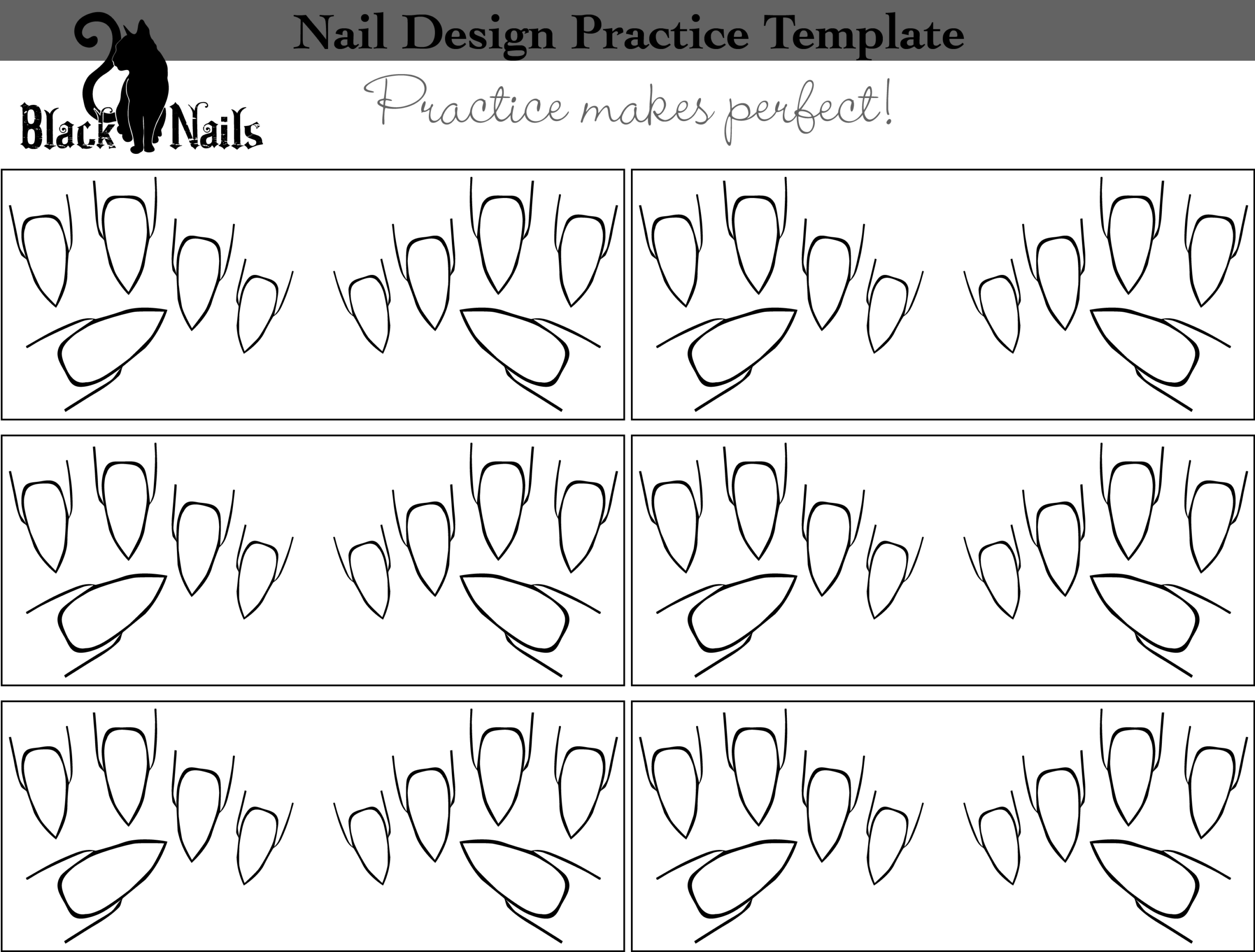 free nail art templates