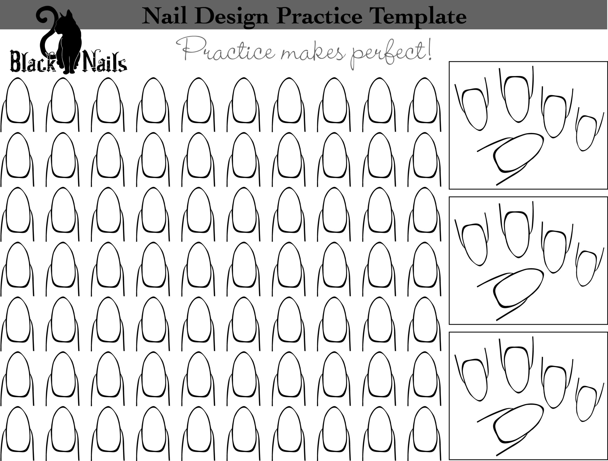 free nail design templates