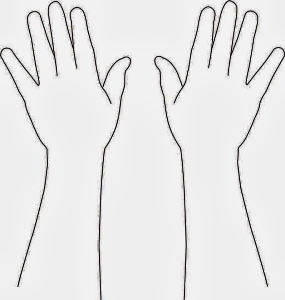 blank hand template for henna