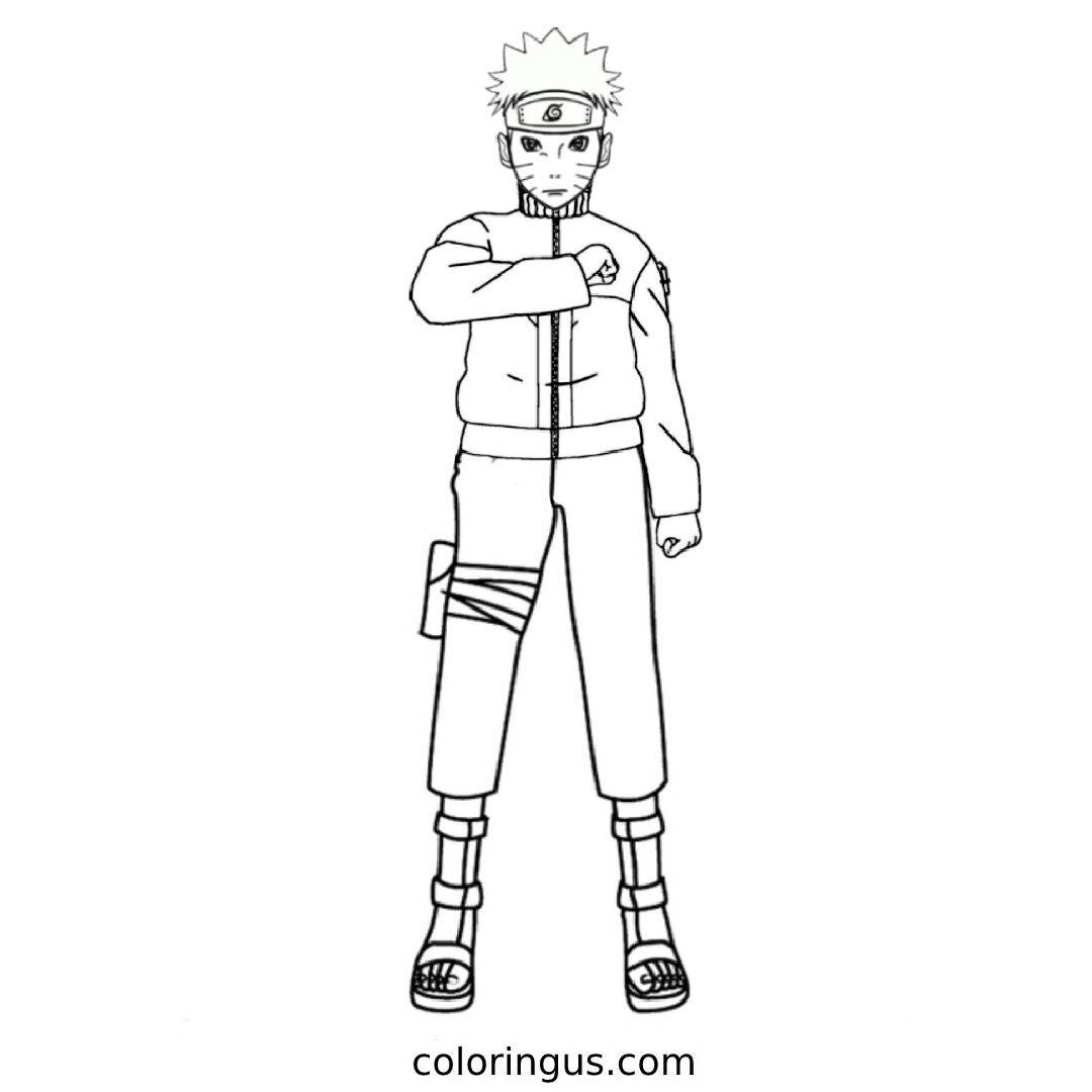 Naruto free coloring sheets