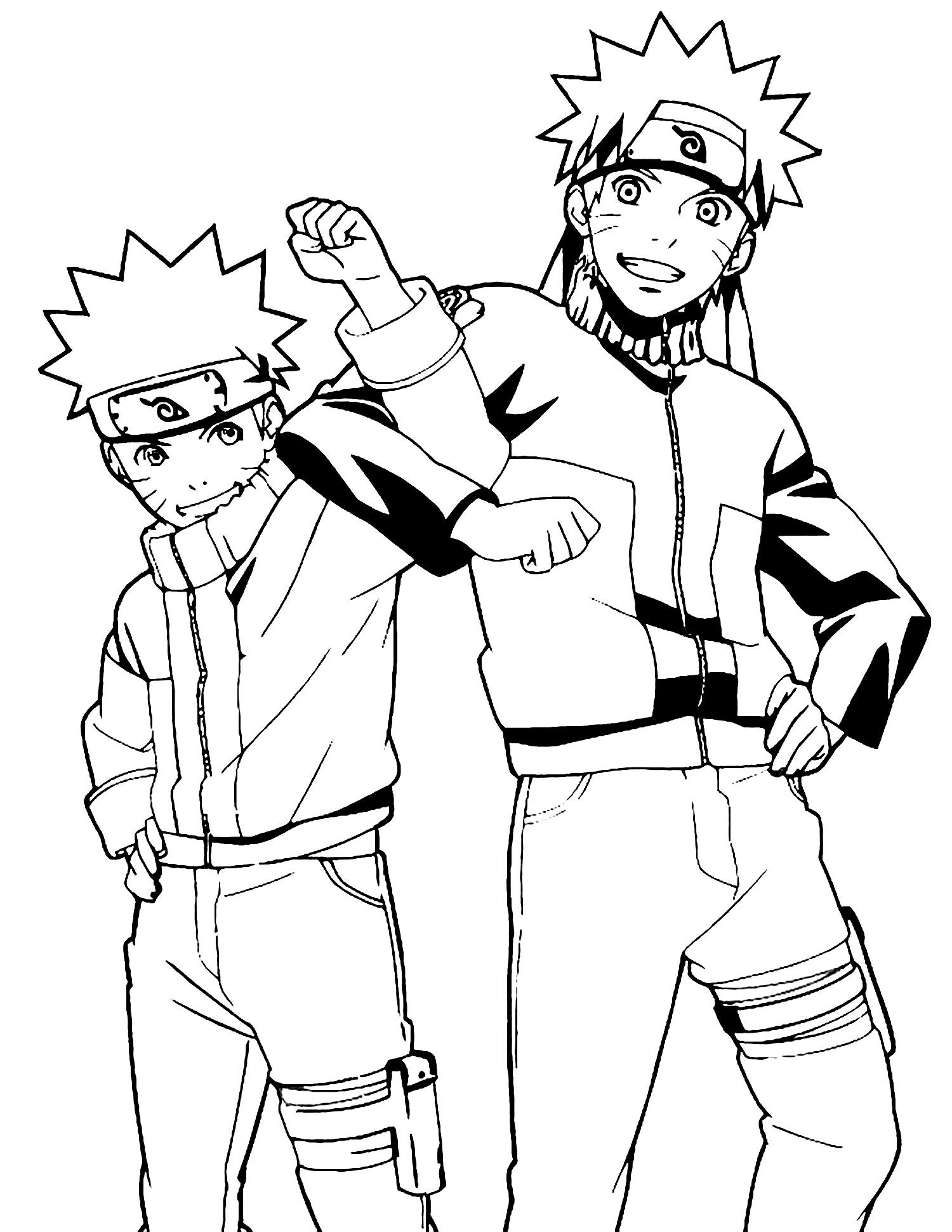Naruto color pages printable