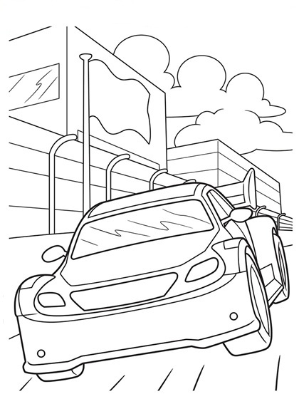 printable nascar coloring pages