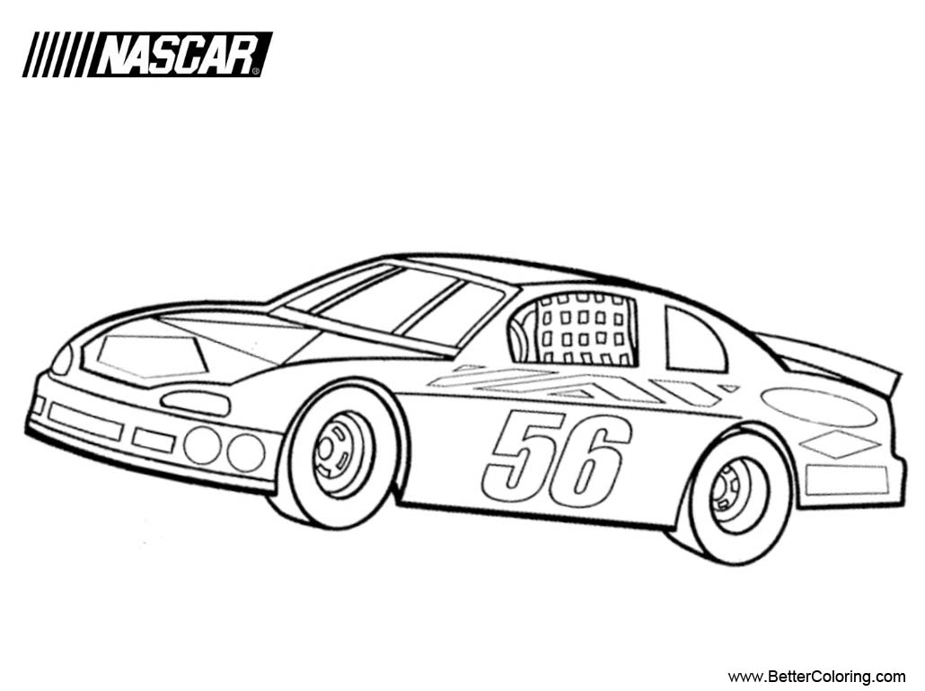 Nascar Coloring Pages Free Printable Coloring Pages