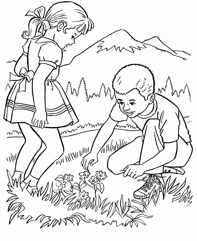 Nature Coloring Pages Coloring Home