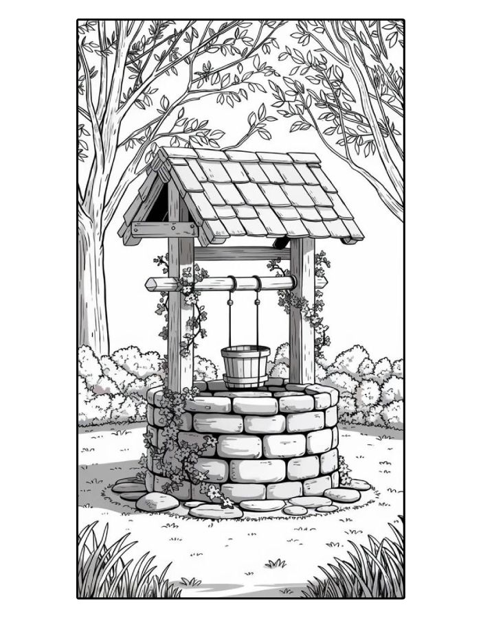coloring page nature