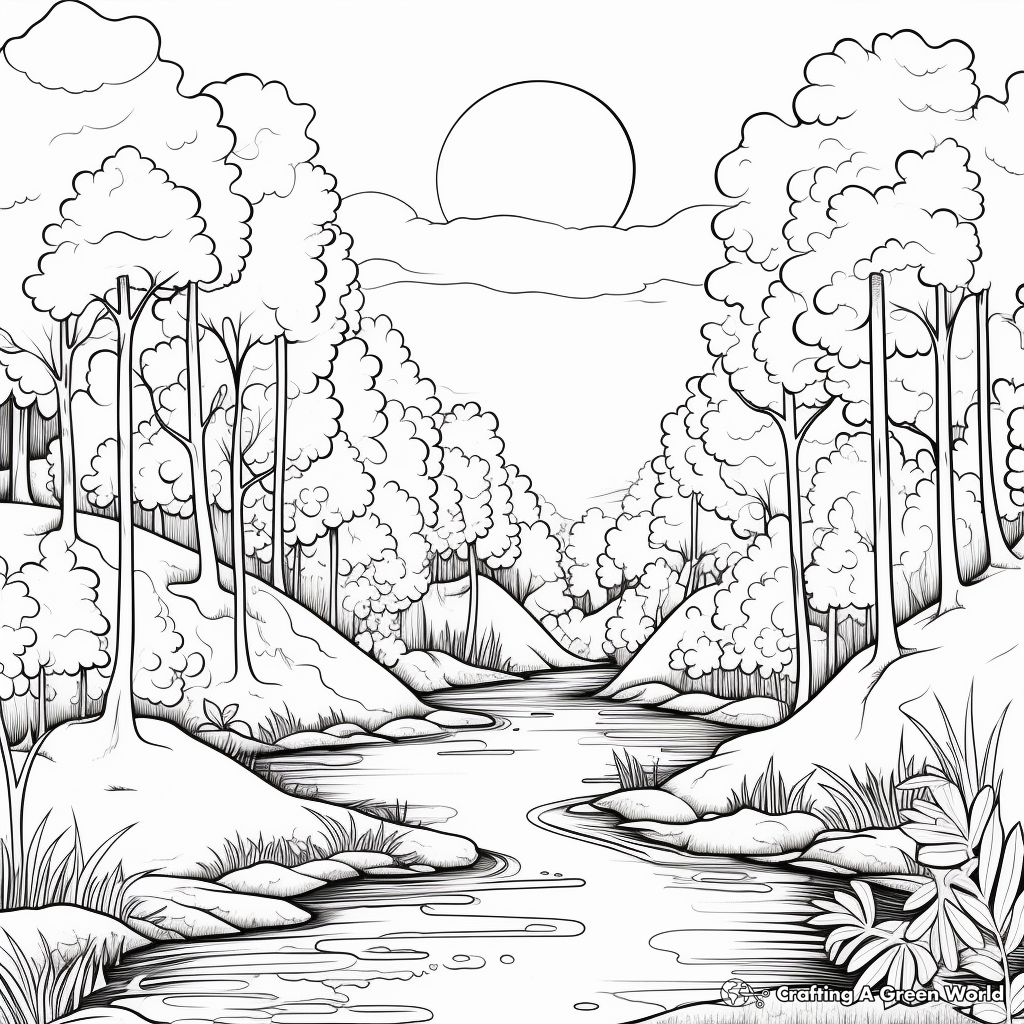 free nature coloring pages printable