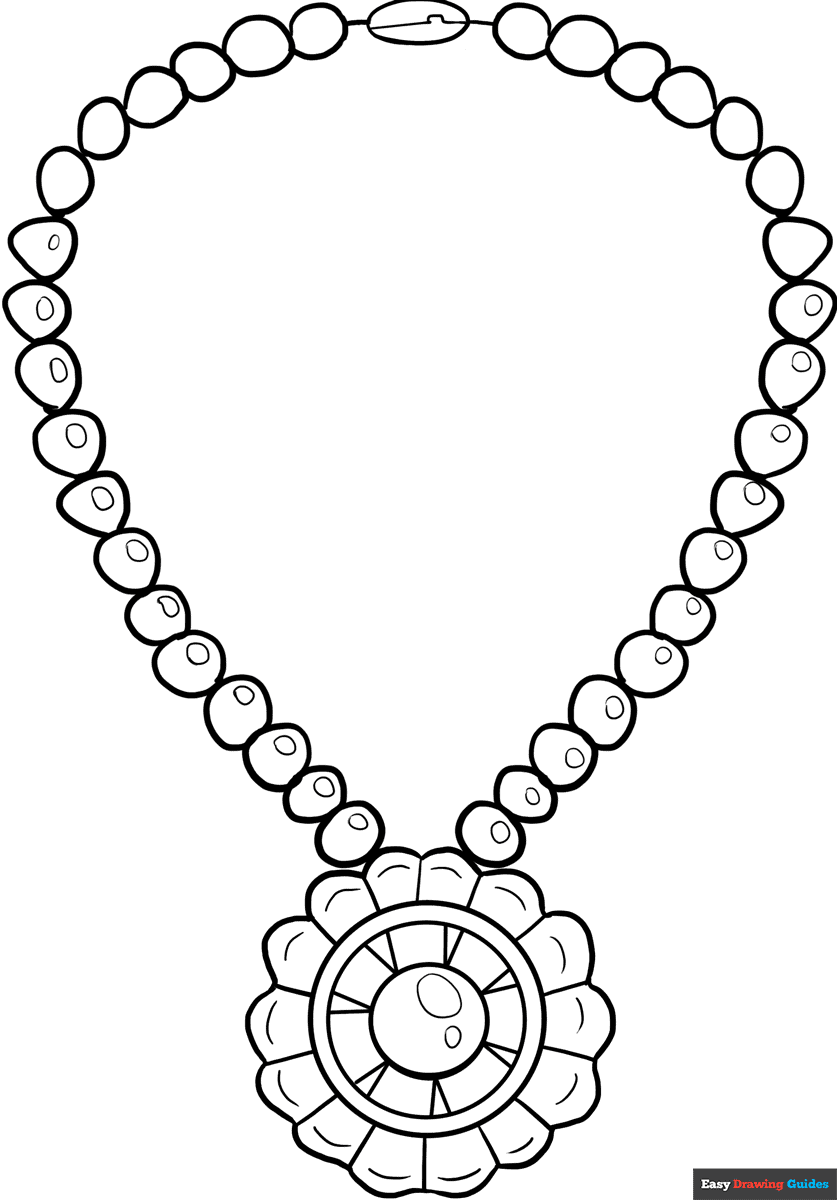 u necklace coloring pages