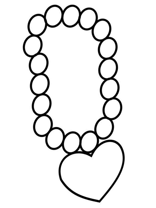 Necklace Coloring Page Funny Coloring Pages