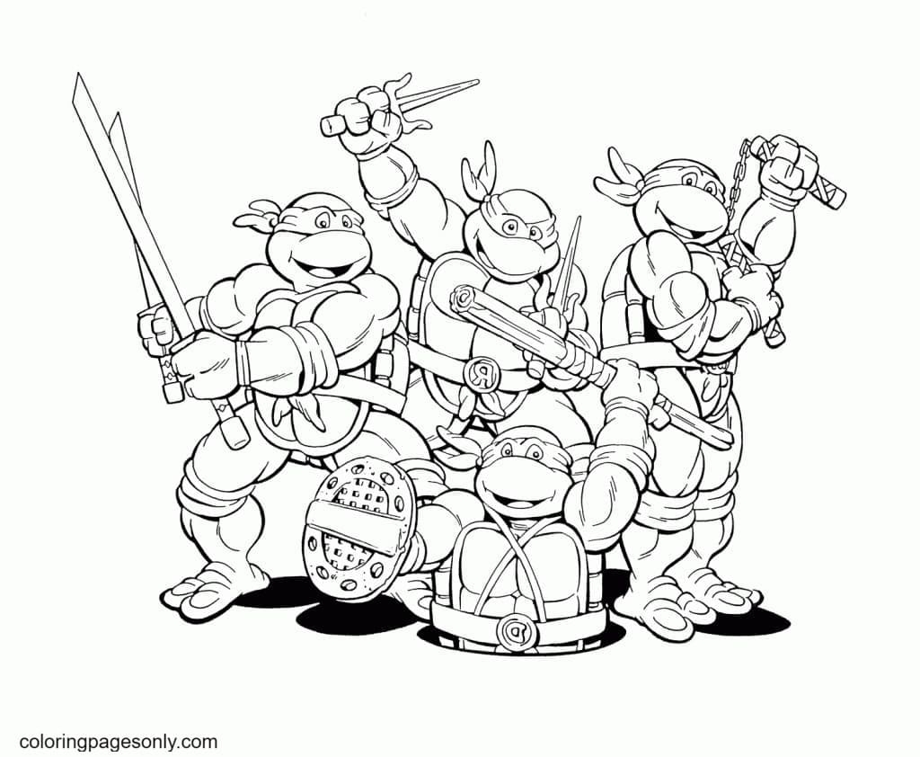 Ninja Kidz Coloring Pages Coloring Home