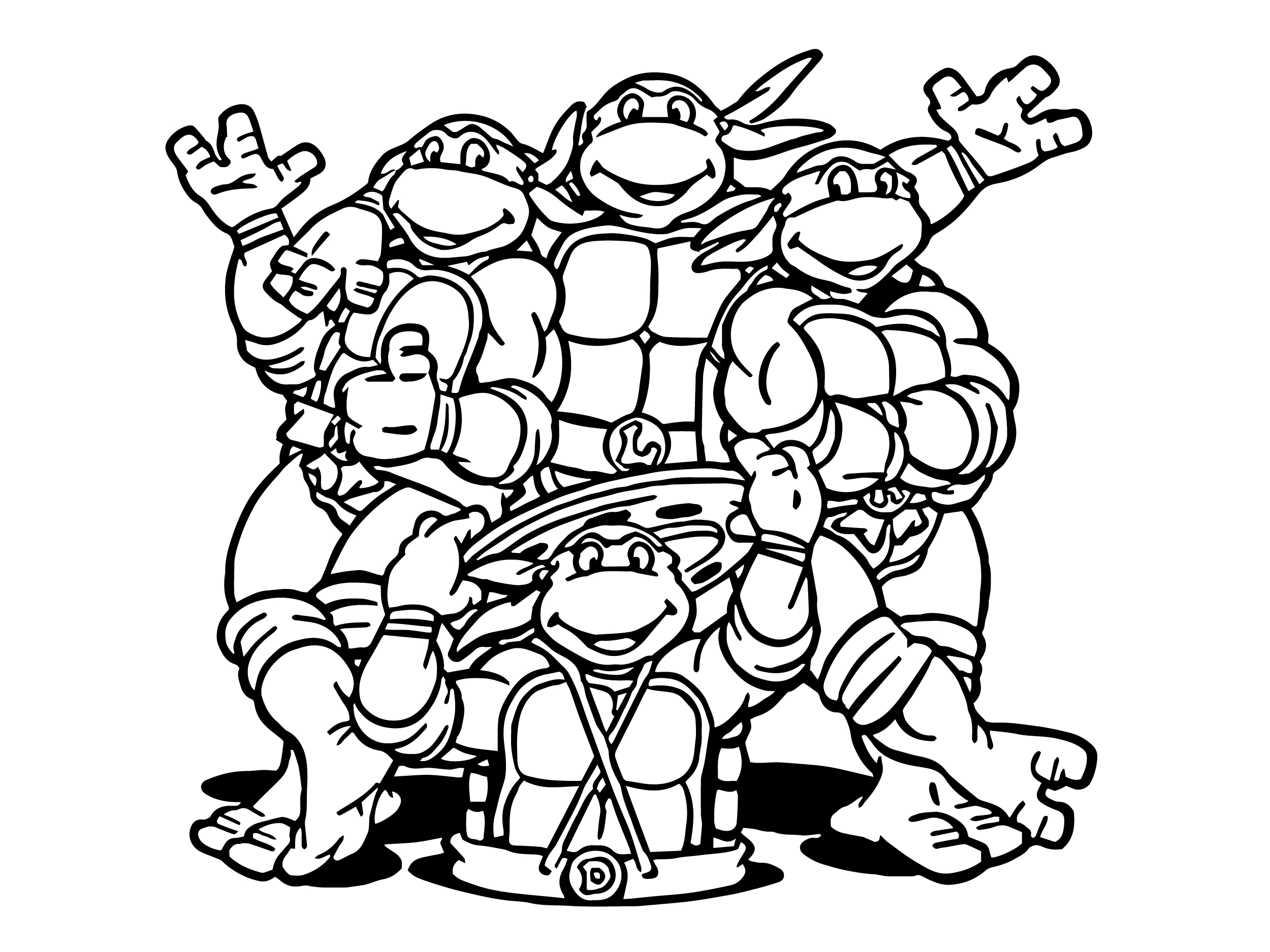 Ninja Turtle Face Coloring Pages At GetDrawings Free Download