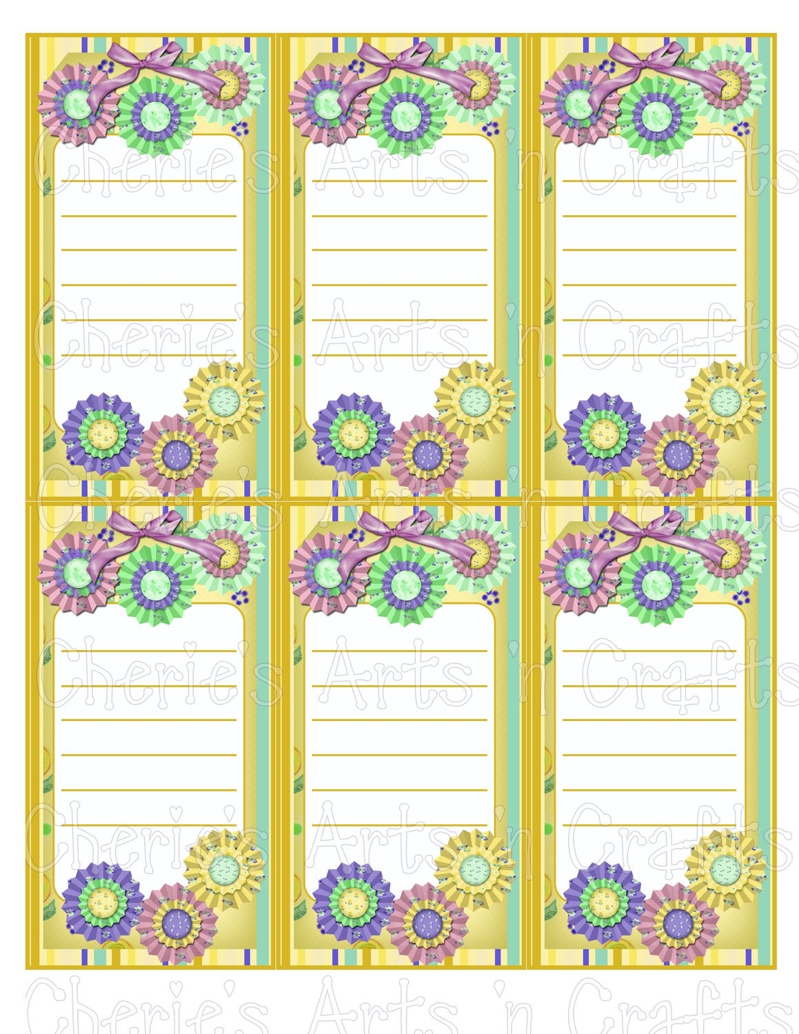 Note Pads Printables DIY Printable Note Pads Digital Etsy