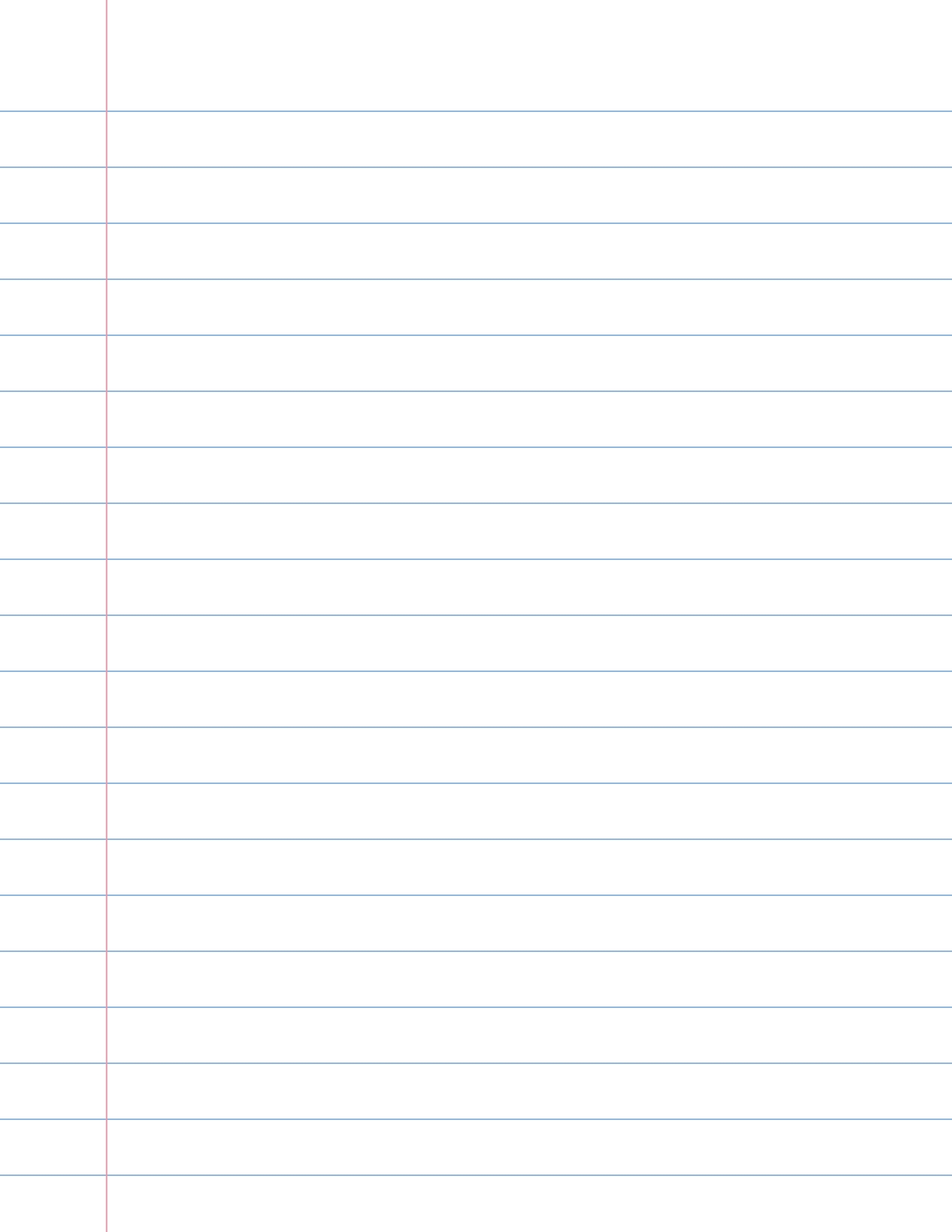 Notebook Paper Template Creative Templates