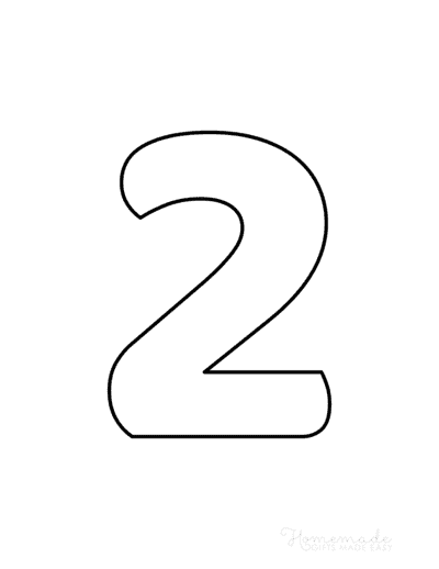 Number 2 Letters Printable