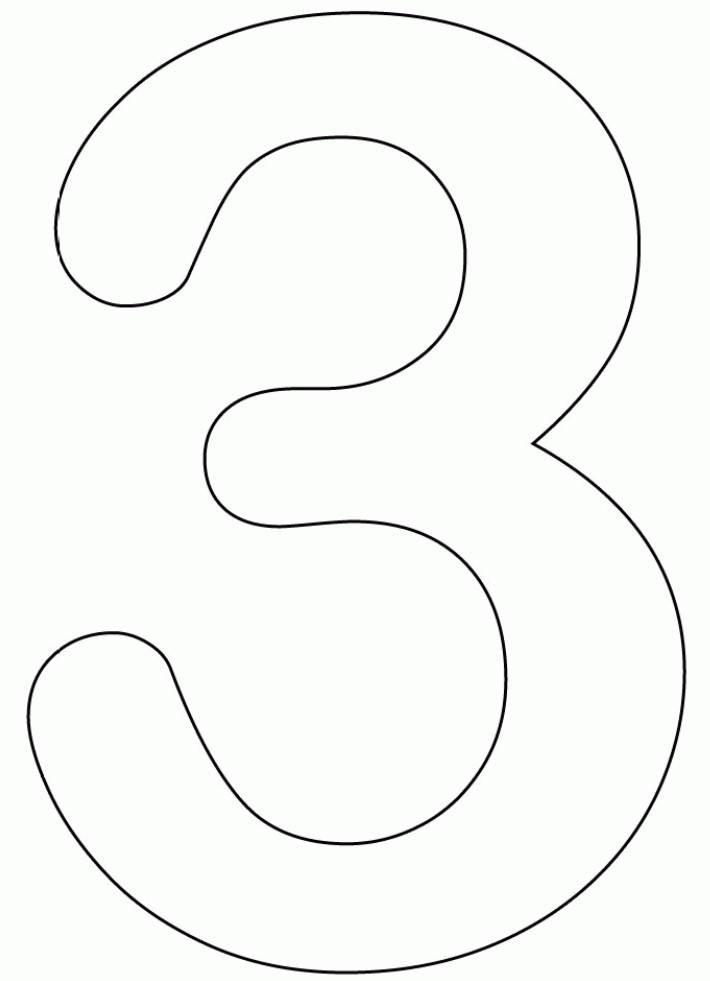 Number 3 Printable Template Printable Free Templates