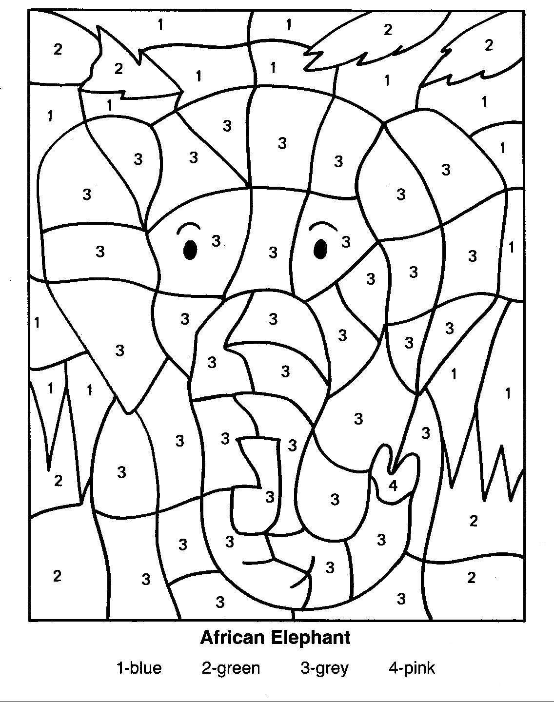 free printable number coloring book