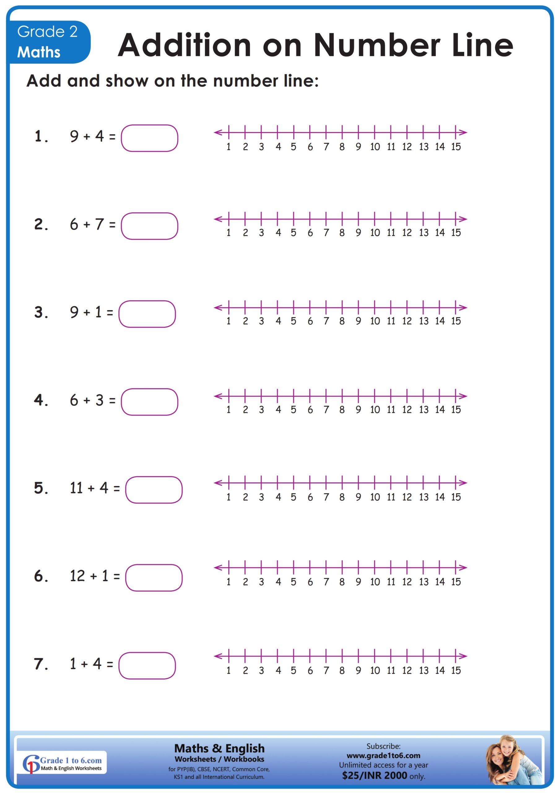 matching addition worksheets