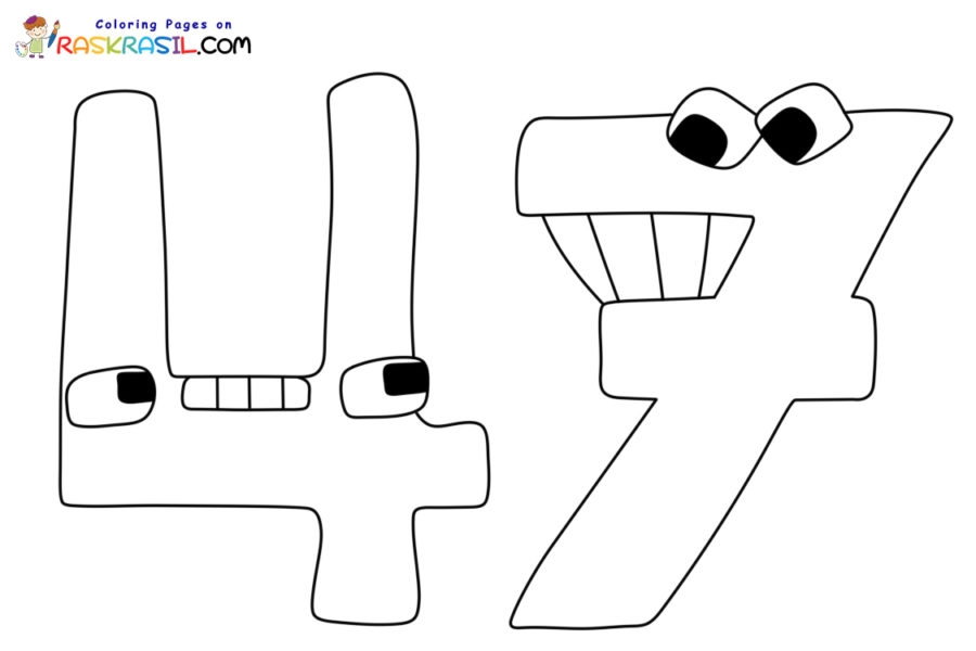 blank coloring pages with numbers
