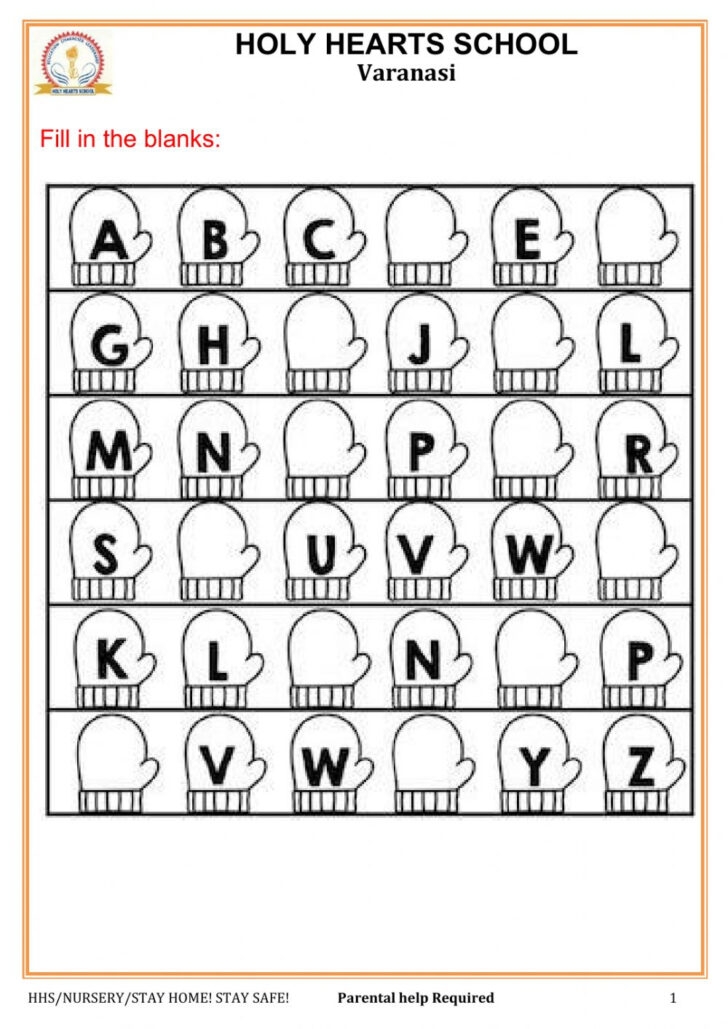 Nursery Alphabet A Z Worksheet Alphabet Tracing Worksheets