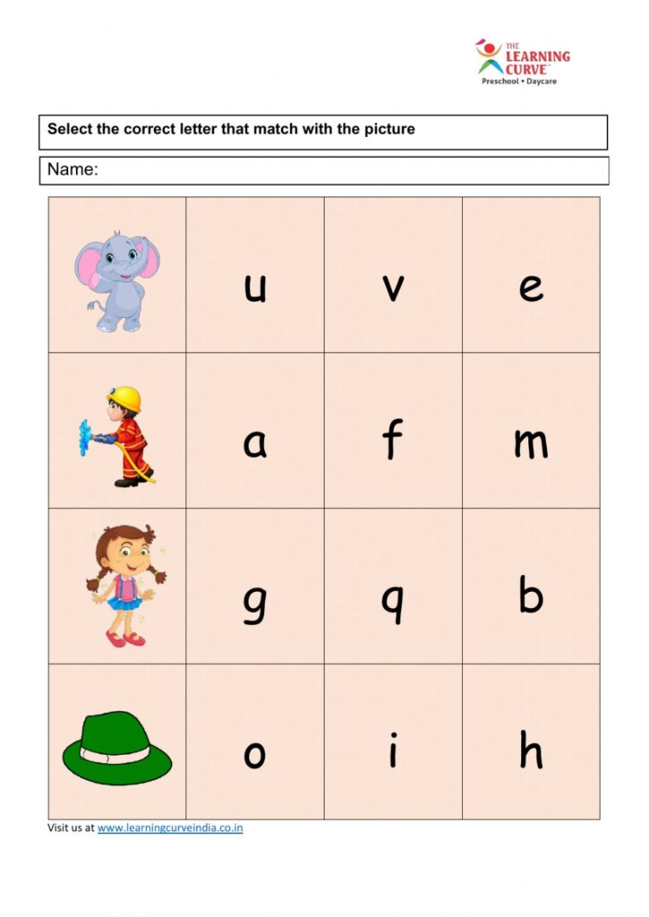 Nursery English Worksheet Final Worksheet Language Worksheets