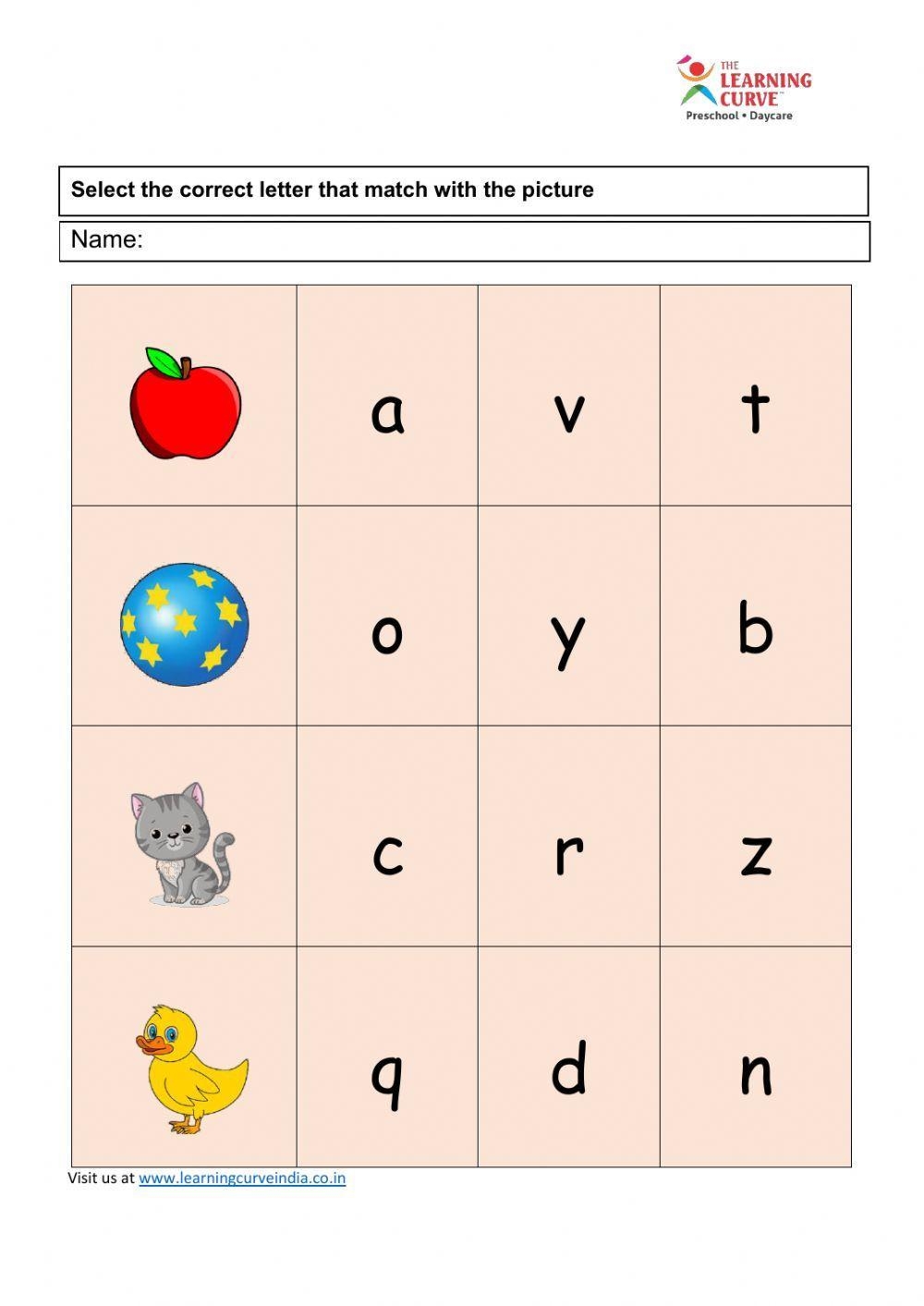 worksheets for kids nursery