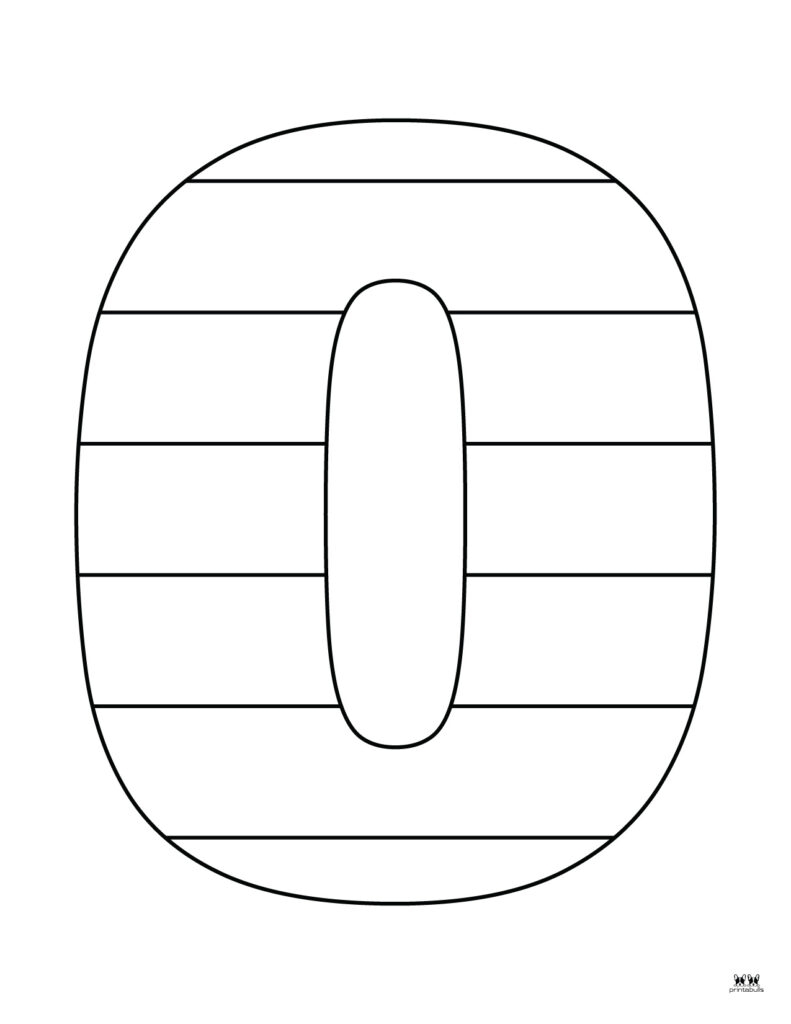O Letter Coloring Page