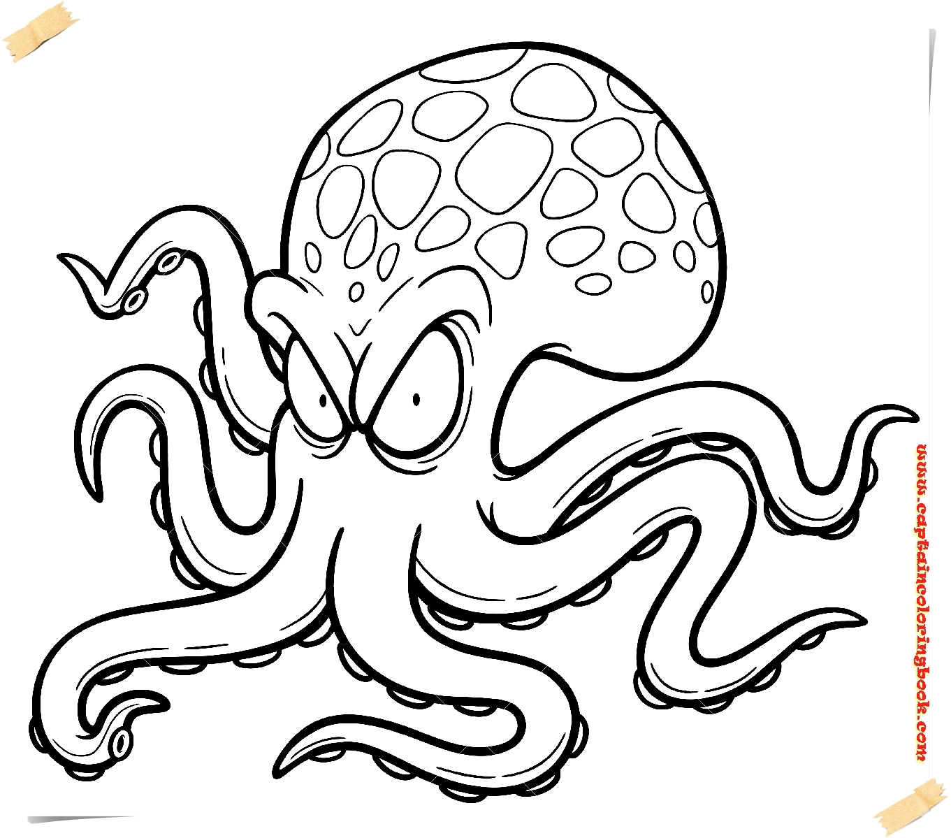 Octopus Printable Coloring Pages Farrah Printable