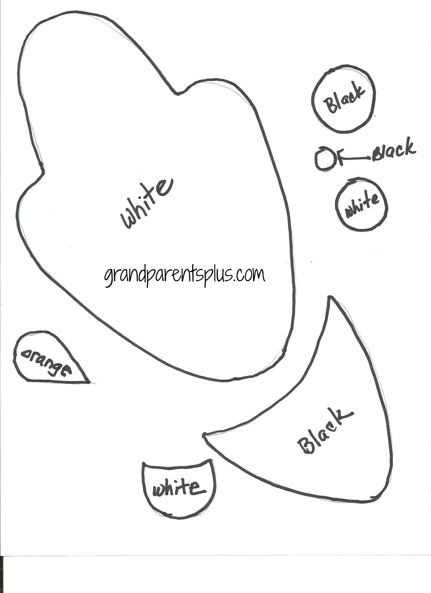 Olaf Printable Template