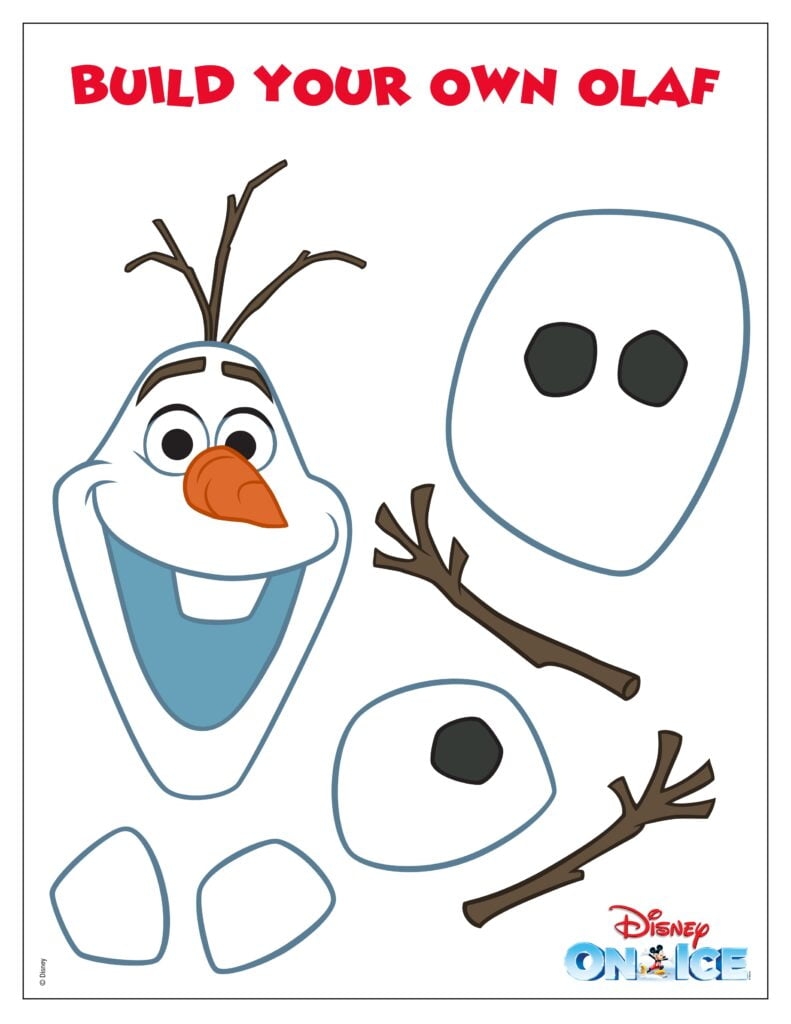 Olaf Template Printable Large Free Printable