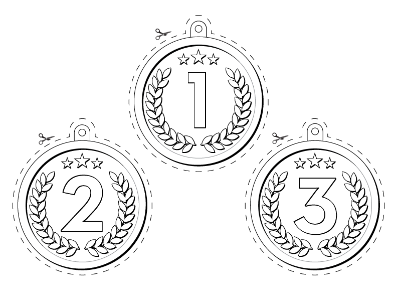 olympic medal drawing