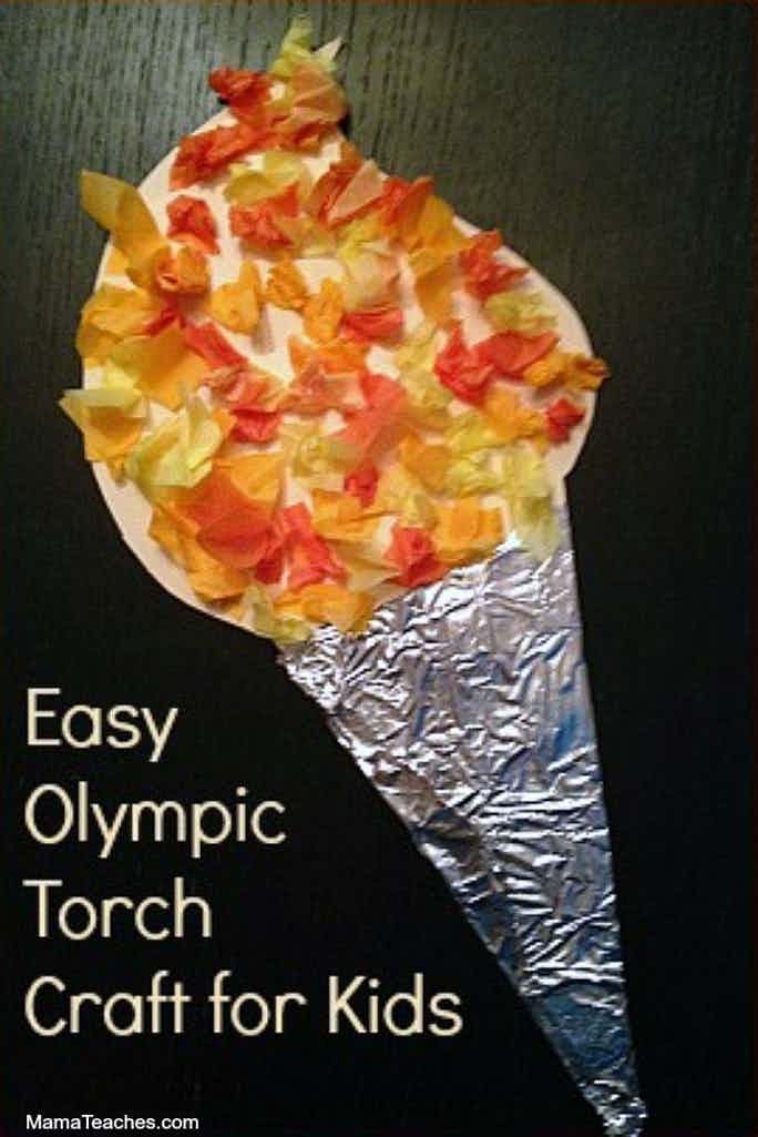 Olympic Torch Craft For Kids Mama Teaches