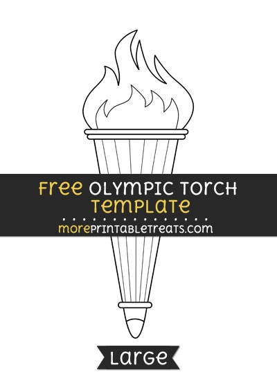 Olympic Torch Template Large