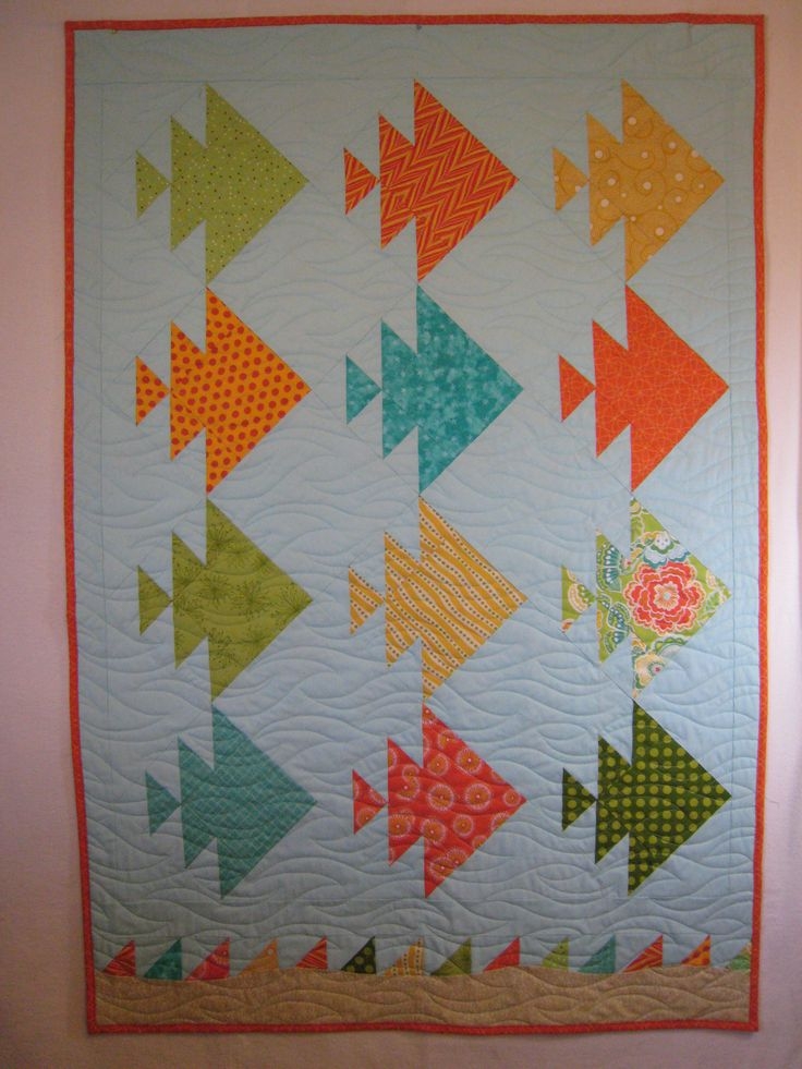 One Fish Two Fish Pattern Modern Quilts Lap Quilts Quilt Patterns