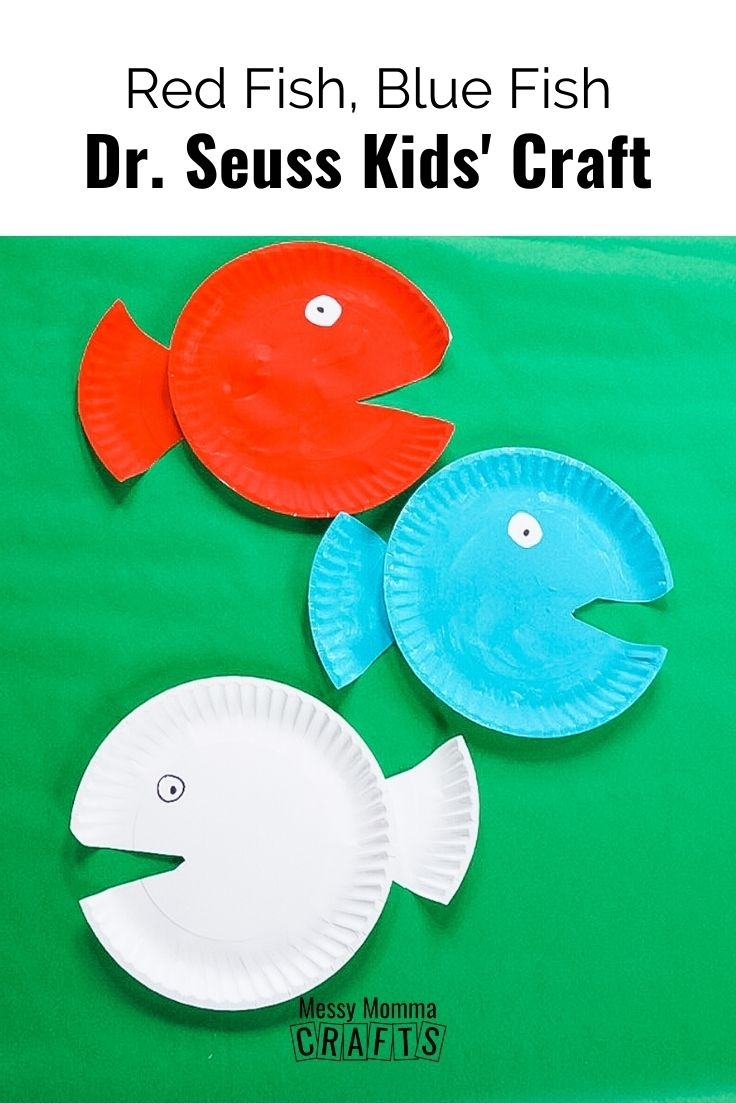 One Fish Two Fish Red Fish Blue Fish Dr Seuss Craft