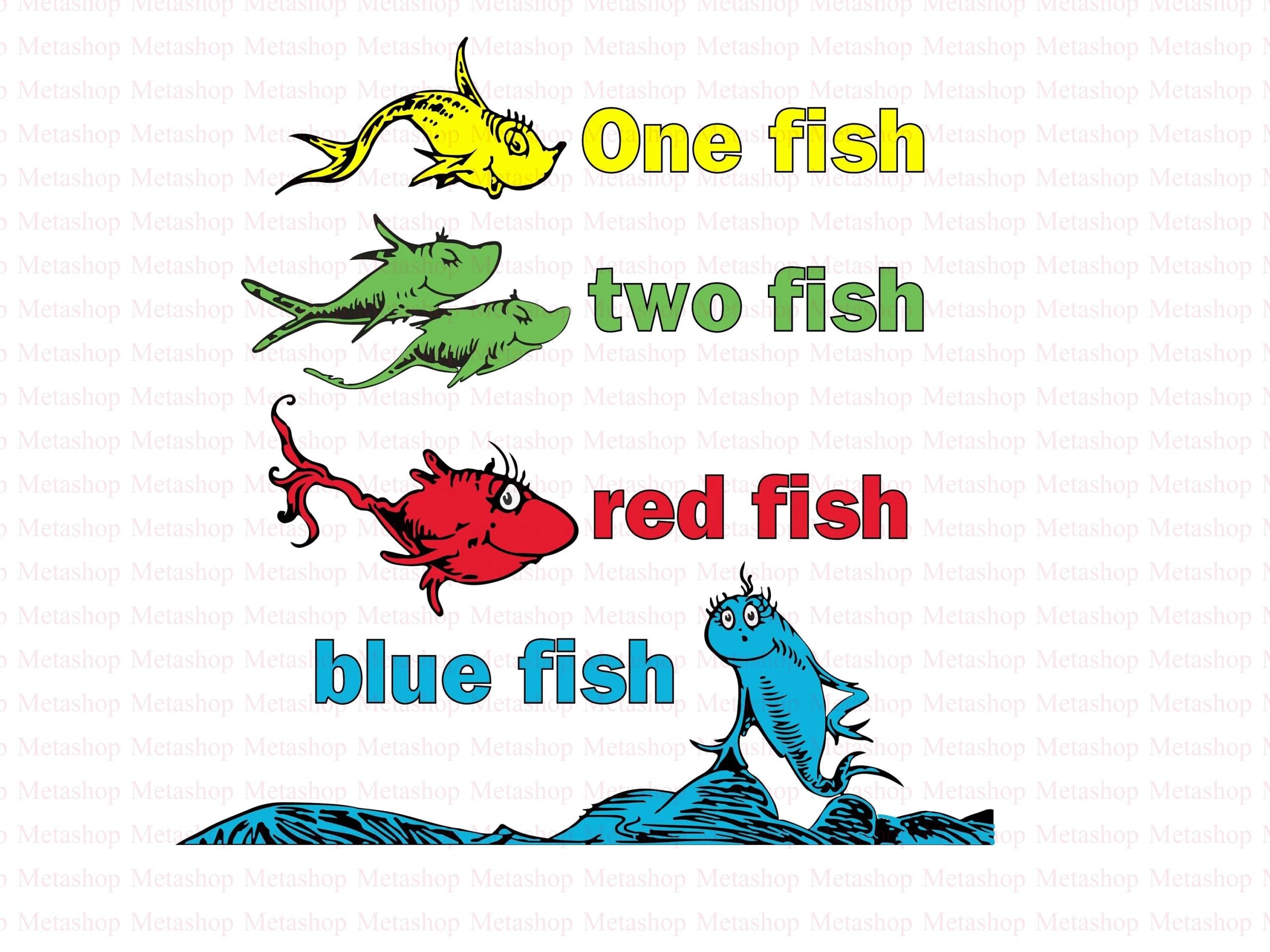 One Fish Two Fish Red Fish Blue Fish Template
