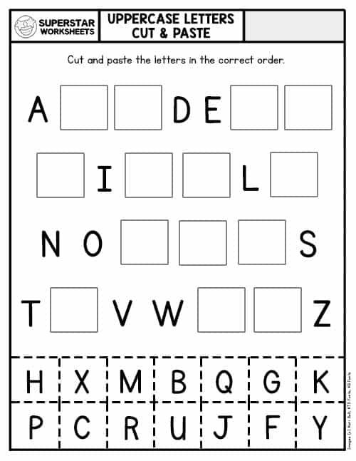 Our Free Cut And Paste Worksheets Include A Variety Of Hands on 