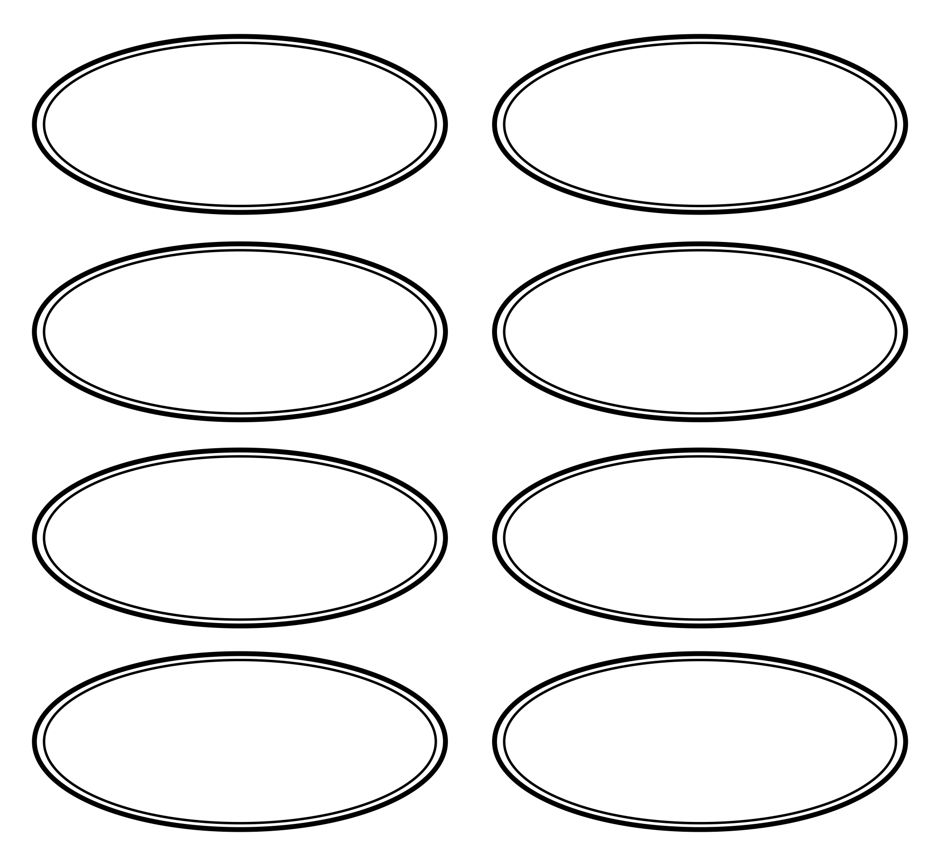 Oval Template 10 Free PDF Printables Printablee