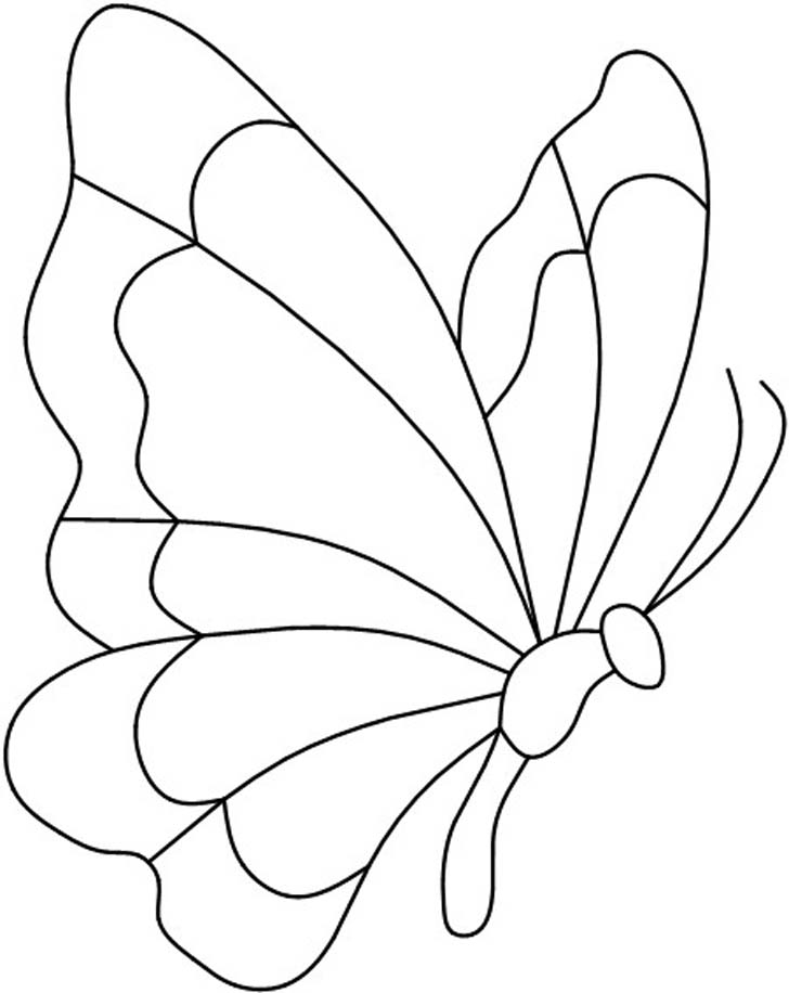 Stained Glass Butterfly Template