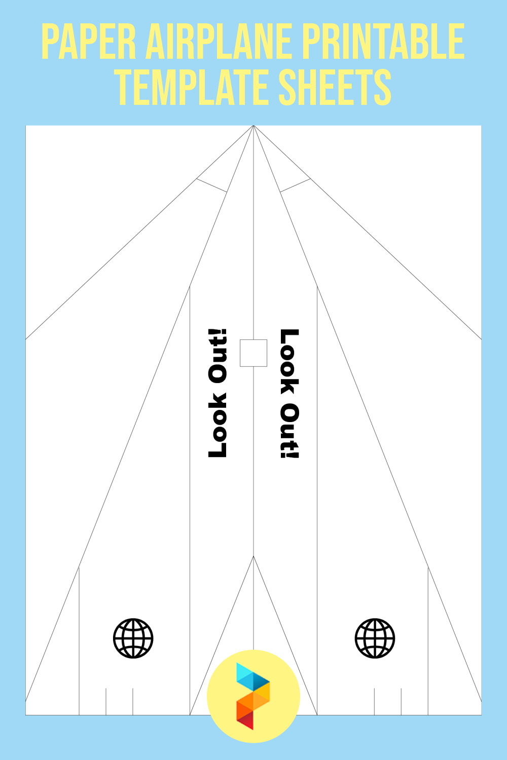 Paper Airplane Template Sheets 10 Free PDF Printables Printablee