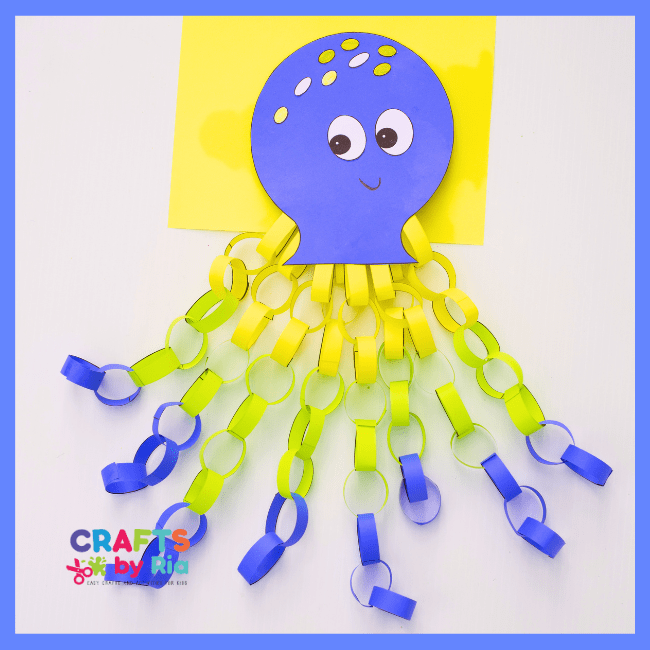Paper Chain Octopus Printable Template