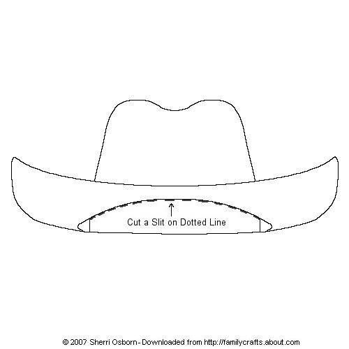 Paper Cowboy Hat Template