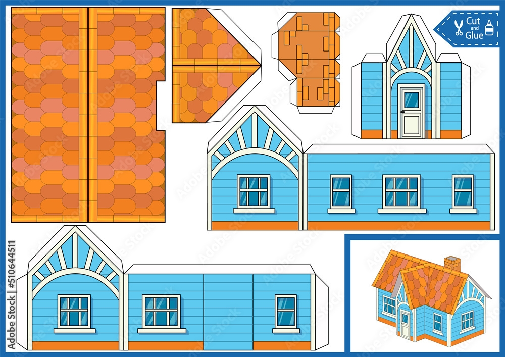 Paper Craft Kids Cut And Glue Of Printable Template 3d 55 OFF