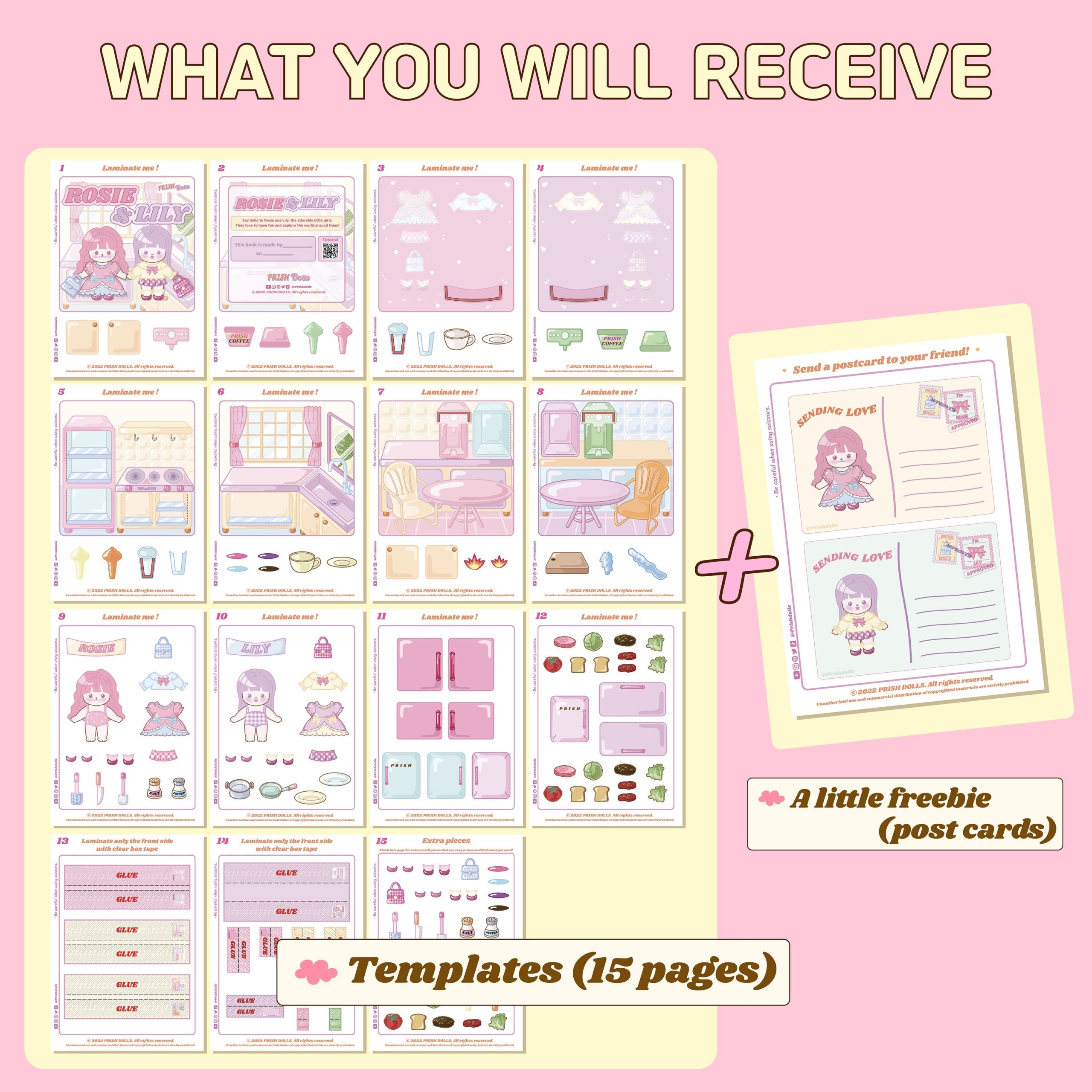 free printable paper doll book